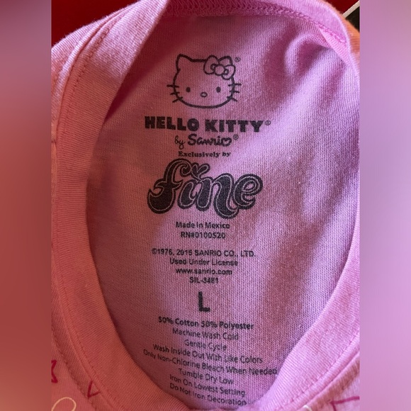 Hello Kitty by Sanrio pink t-shirt large - Picture 3 of 3